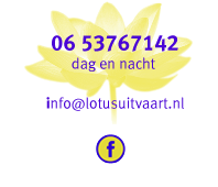 contactgegevens: telefoon 0653767142, info@lotusuitvaart.nl en daaronder het facebook icoon voor verbinding met de facebook pagina